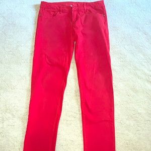 Red Skinny Jeans